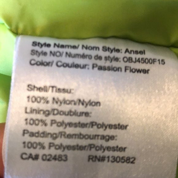 Outbound Ski Winter Hooded Jacket Purple with Green Size Large - Picture 10 of 10